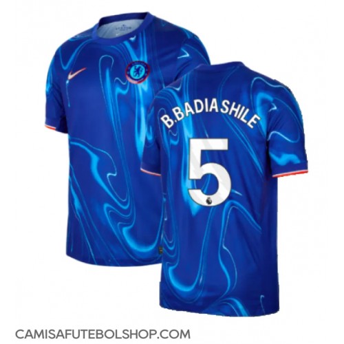 Camisa de time de futebol Chelsea Benoit Badiashile #5 Replicas 1º Equipamento 2024-25 Manga Curta